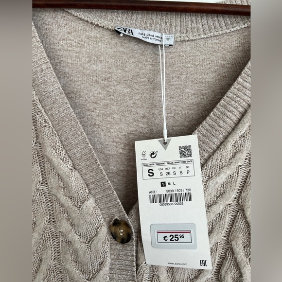 NWT Zara long sleeve cozy Romper - Picture 3 of 6